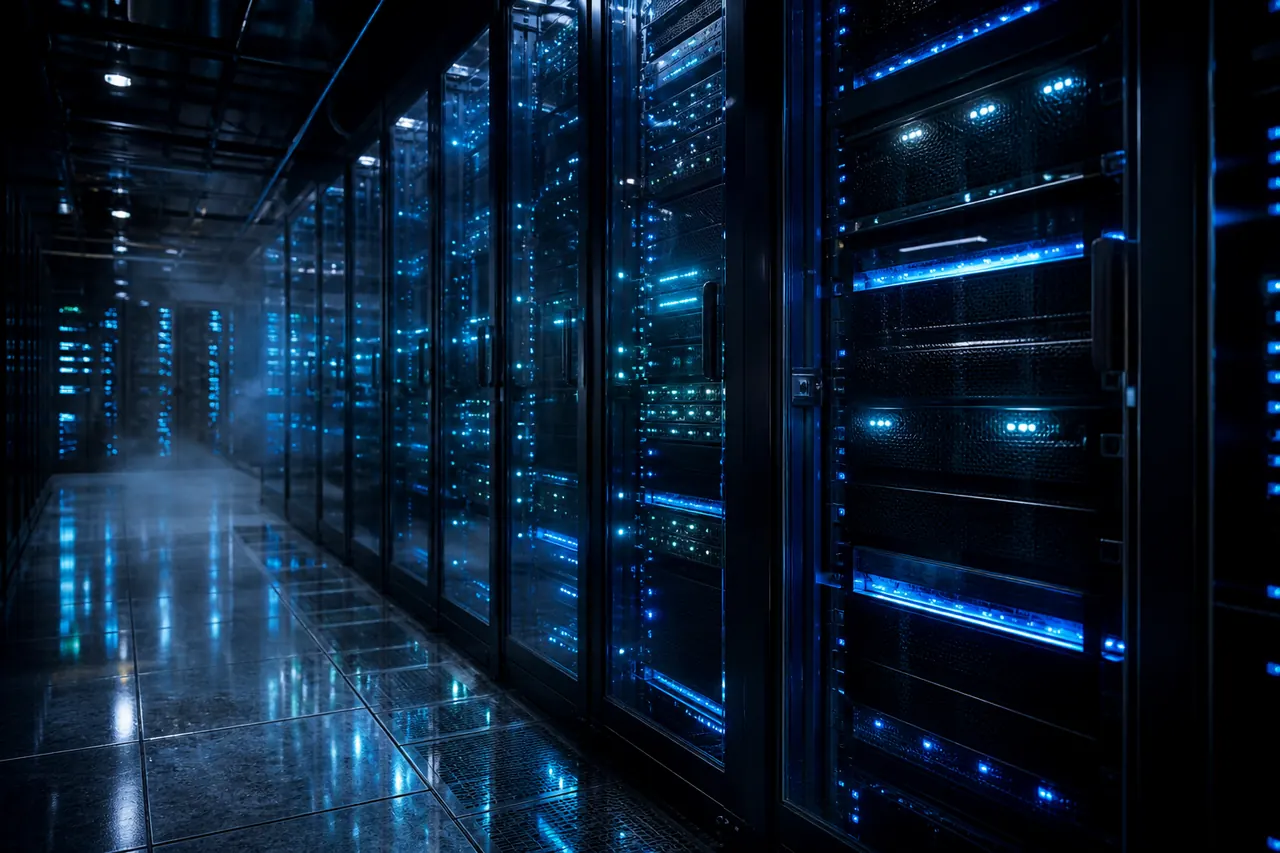 Data center hosting with monitored server racks